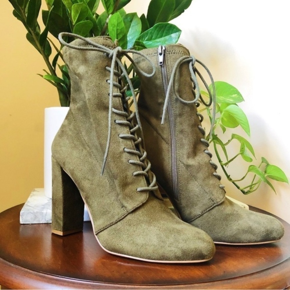 Steve Madden Elley suede lace up Ankle boots